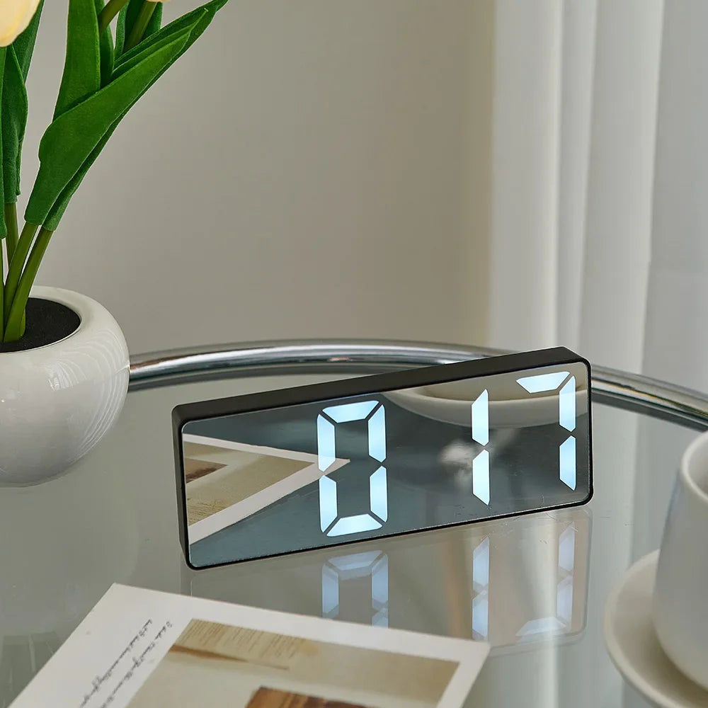 Creative LED Digital Alarm Clock Electronic Digital Alarm Clock Digital Clock Table Clock Room Desk Decor Exquisite Home Decor