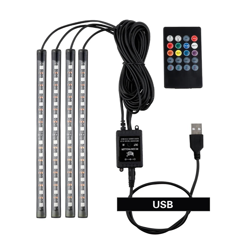 Indoor RGB LED Strip Light Decorative Floor Lamp