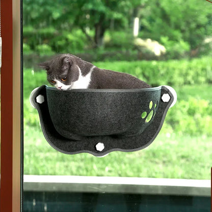 Cat Window Hammock With Strong Suction Cups Pet Kitty Hanging Sleeping Bed Storage For Pet Warm Ferret Cage Cat Shelf Seat Beds