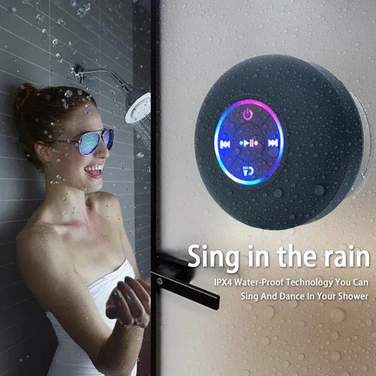 Wireless Bluetooth Speaker LED IPX4 Waterproof