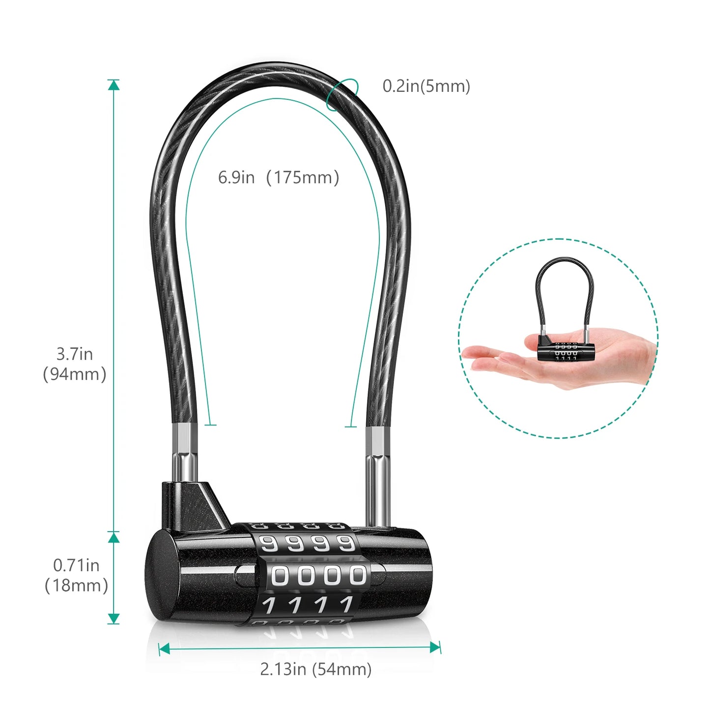 4-digit combination lock