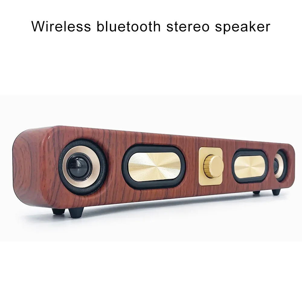 Retro Bluetooth FM Radio, Portable Stereo Speaker