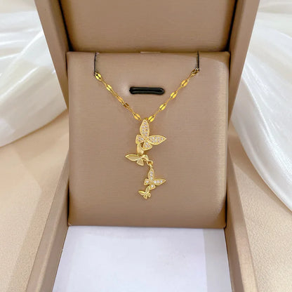 Koreanische Licht Luxus Shell Perle Halskette Für Frauen Edelstahl Micro Intarsien Zirkon Liebe Herz Mond Choker Hochzeit Schmuck