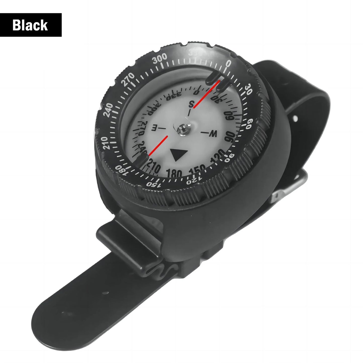 Brújula de buceo digital subacuática de 50 m, navegador profesional impermeable, reloj digital luminoso y equilibrado para natación.